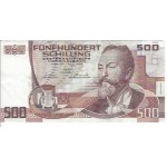 Áustria 500 Schillings 1985